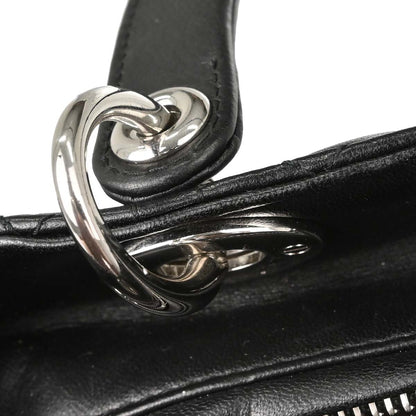 Christian Dior Black Lambskin Lady Dior Cannage 2way Shoulder Handbag