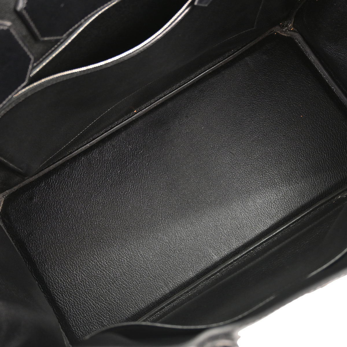 Hermes Black Box Calf Birkin 40 Handbag