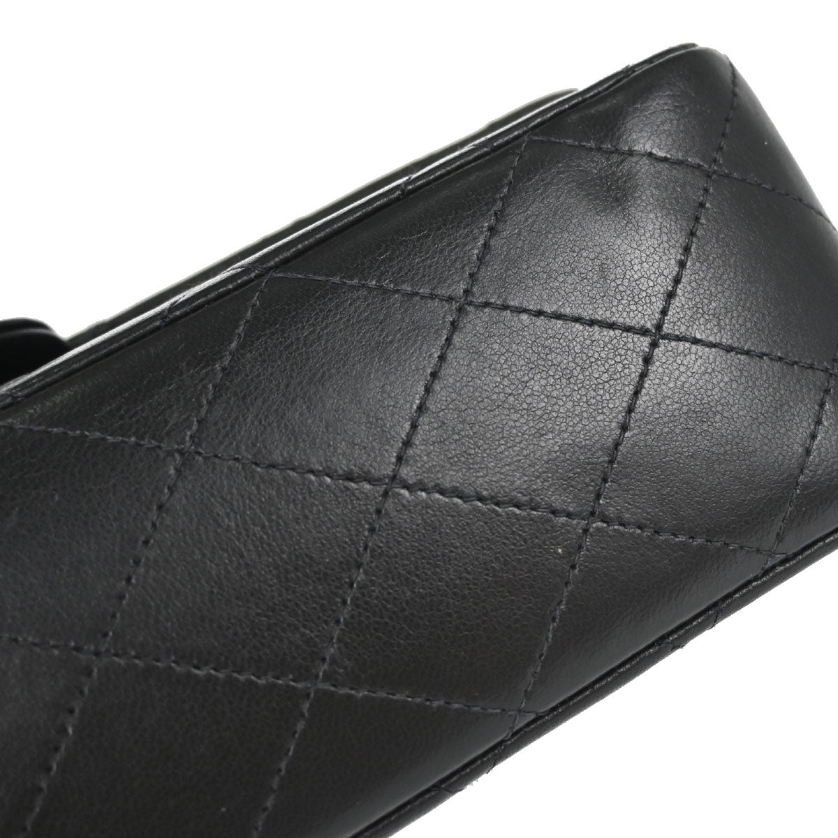 Chanel Black Lambskin Medium Classic Double Flap Shoulder Bag