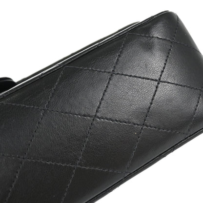 Chanel Black Lambskin Medium Classic Double Flap Shoulder Bag