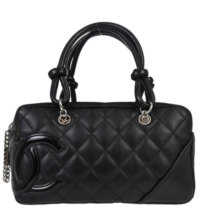 Chanel Black Calfskin Cambon Ligne Handbag