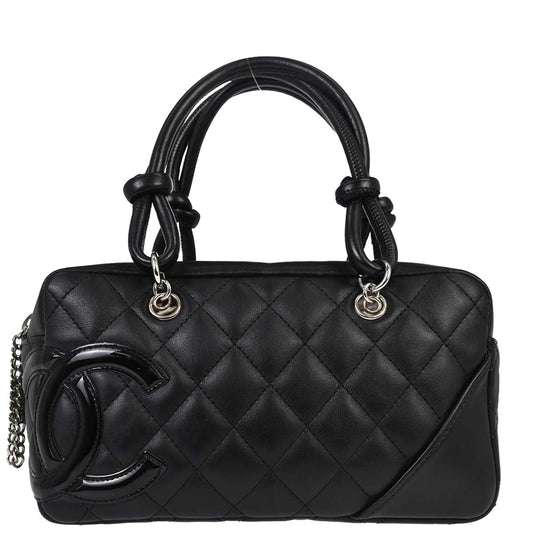 Chanel Black Calfskin Cambon Ligne Handbag