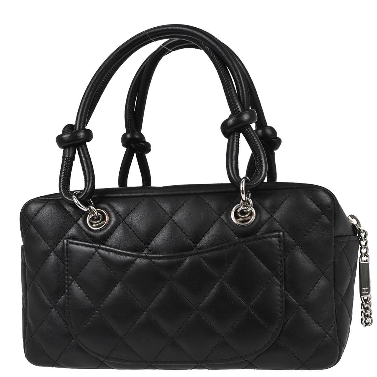Chanel Black Calfskin Cambon Ligne Handbag
