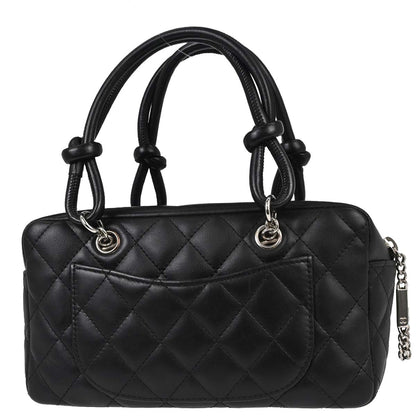 Chanel Black Calfskin Cambon Ligne Handbag