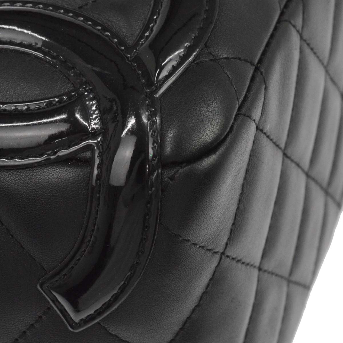 Chanel Black Calfskin Cambon Ligne Handbag