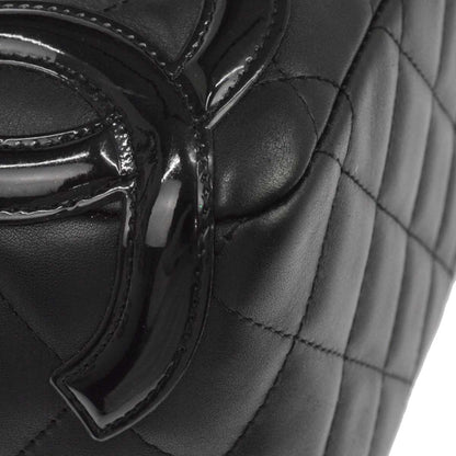 Chanel Black Calfskin Cambon Ligne Handbag