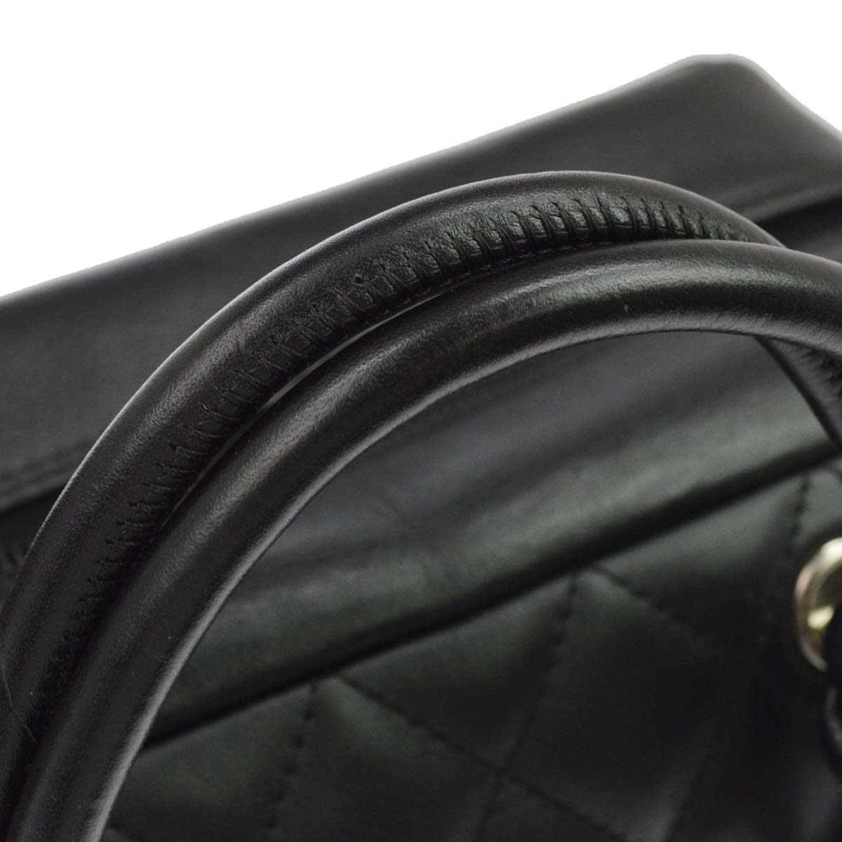 Chanel Black Calfskin Cambon Ligne Handbag