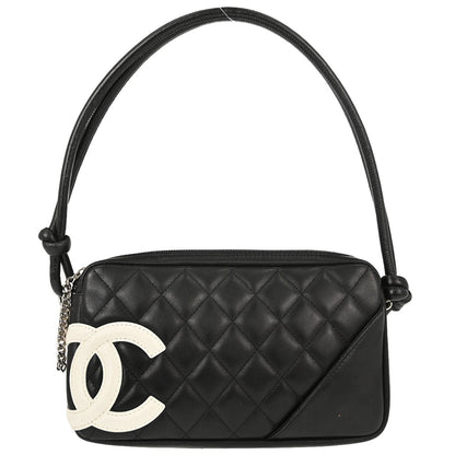 Chanel Black Calfskin Cambon Ligne Handbag