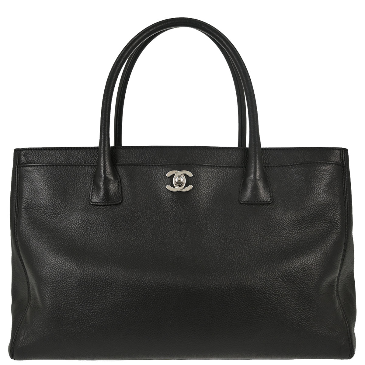 Chanel Black Calfskin Executive Cerf Tote Bag
