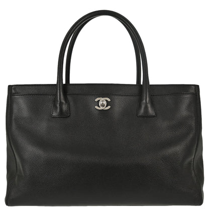 Chanel Black Calfskin Executive Cerf Tote Bag