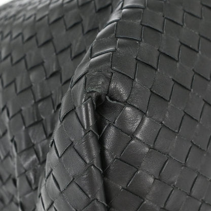 Bottega Veneta Black Lambskin Intrecciato Tote