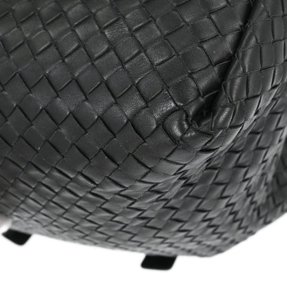 Bottega Veneta Black Lambskin Intrecciato Tote
