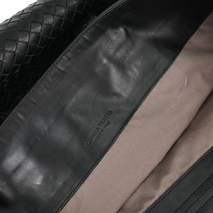 Bottega Veneta Black Lambskin Intrecciato Tote