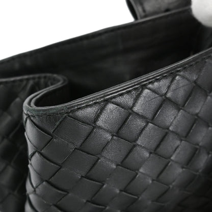 Bottega Veneta Black Lambskin Intrecciato Tote