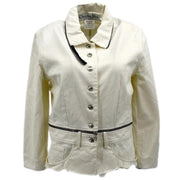 Christian Dior Single Breasted Jacket White #40