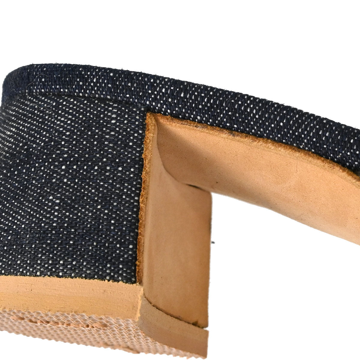 Miu Miu * Indigo Pink Denim Patent Leather Mules Shoes #35 1/2
