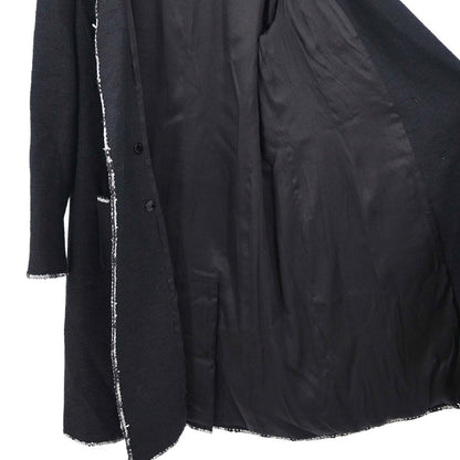 Chanel 2005 Emblem Double Breasted Long Jacket Black #48