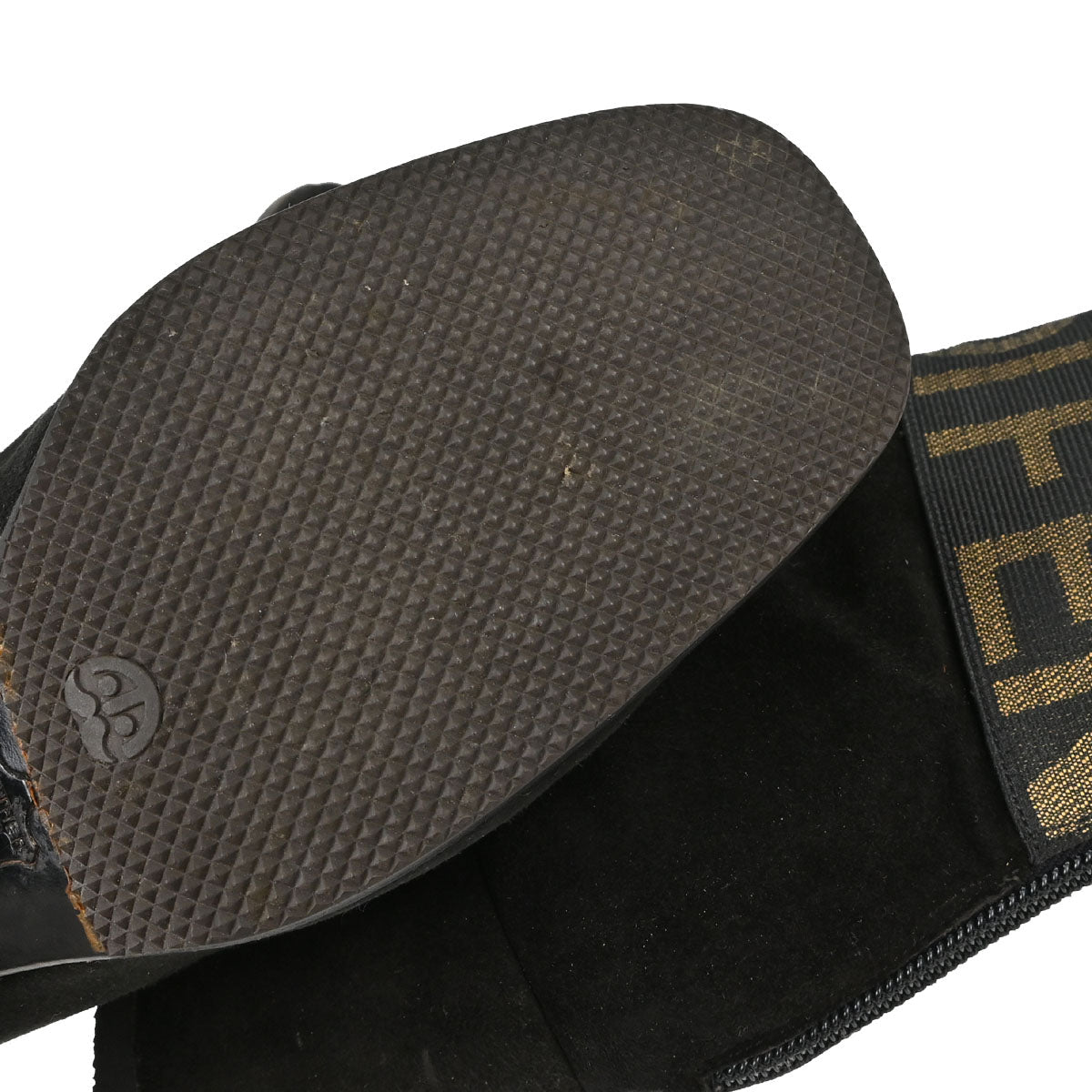 Fendi * Black Suede Short Boots Shoes #35 1/2