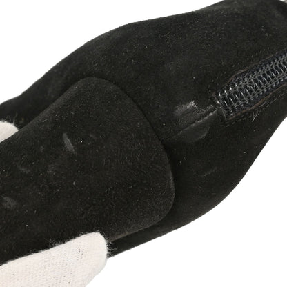 Fendi * Black Suede Short Boots Shoes #35 1/2