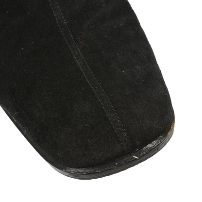 Fendi * Black Suede Short Boots Shoes #35 1/2