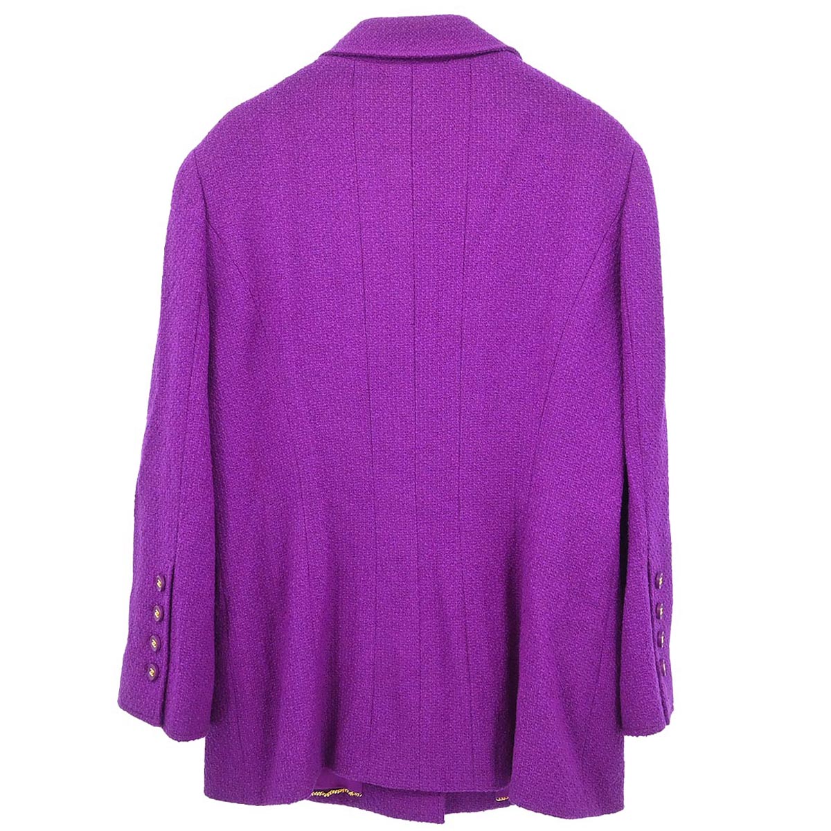 Chanel 1995 Single Breasted Jacket Purple #46