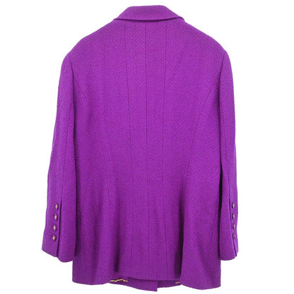 Chanel 1995 Single Breasted Jacket Purple #46