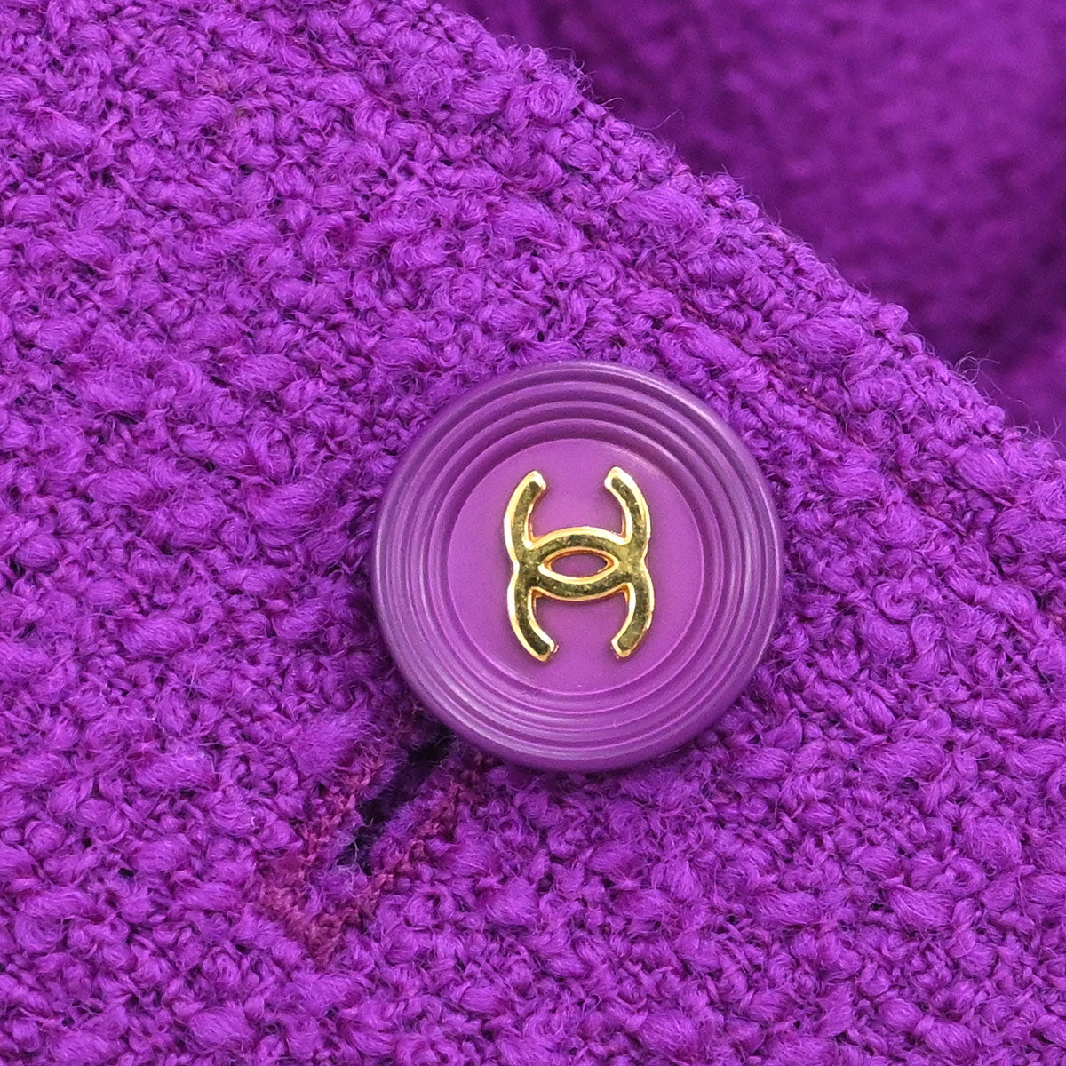 Chanel 1995 Single Breasted Jacket Purple #46