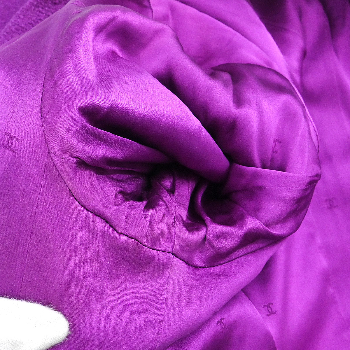 Chanel 1995 Single Breasted Jacket Purple #46