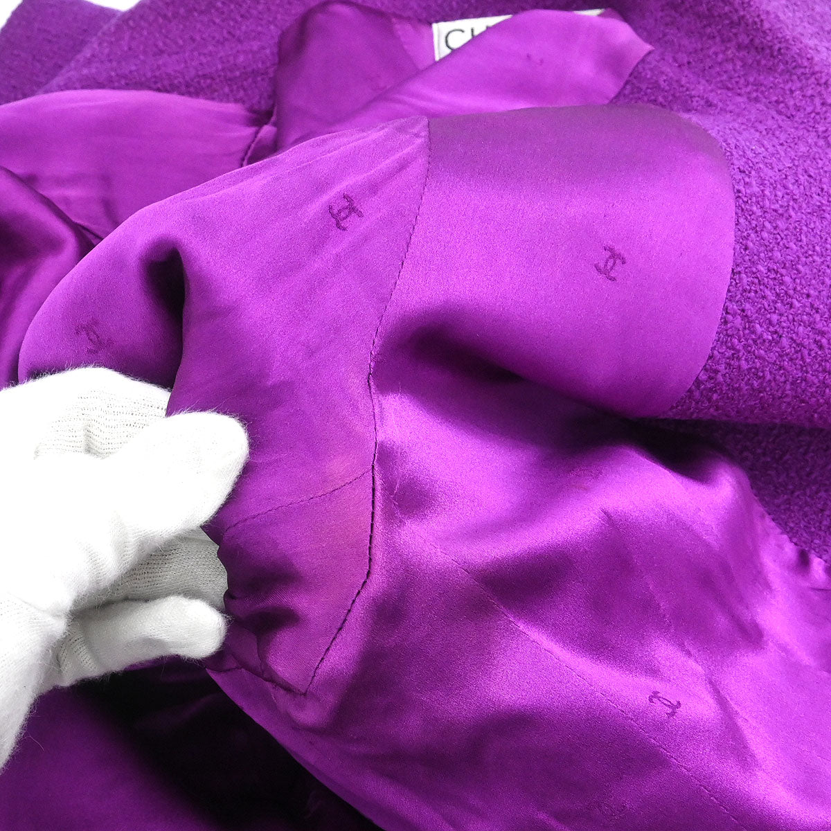 Chanel 1995 Single Breasted Jacket Purple #46