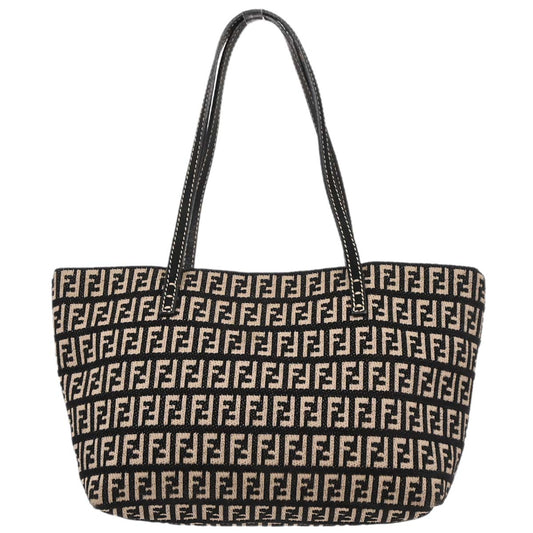 Fendi Black Zucchino Tote Handbag