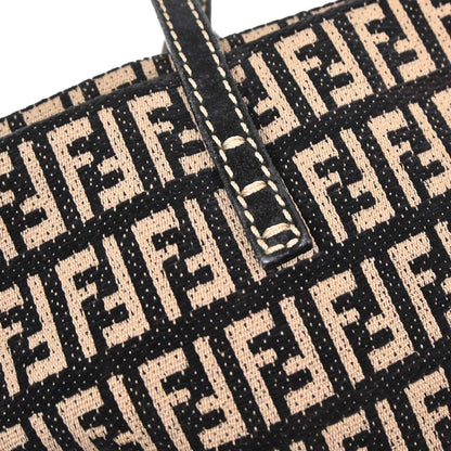 Fendi Black Zucchino Tote Handbag