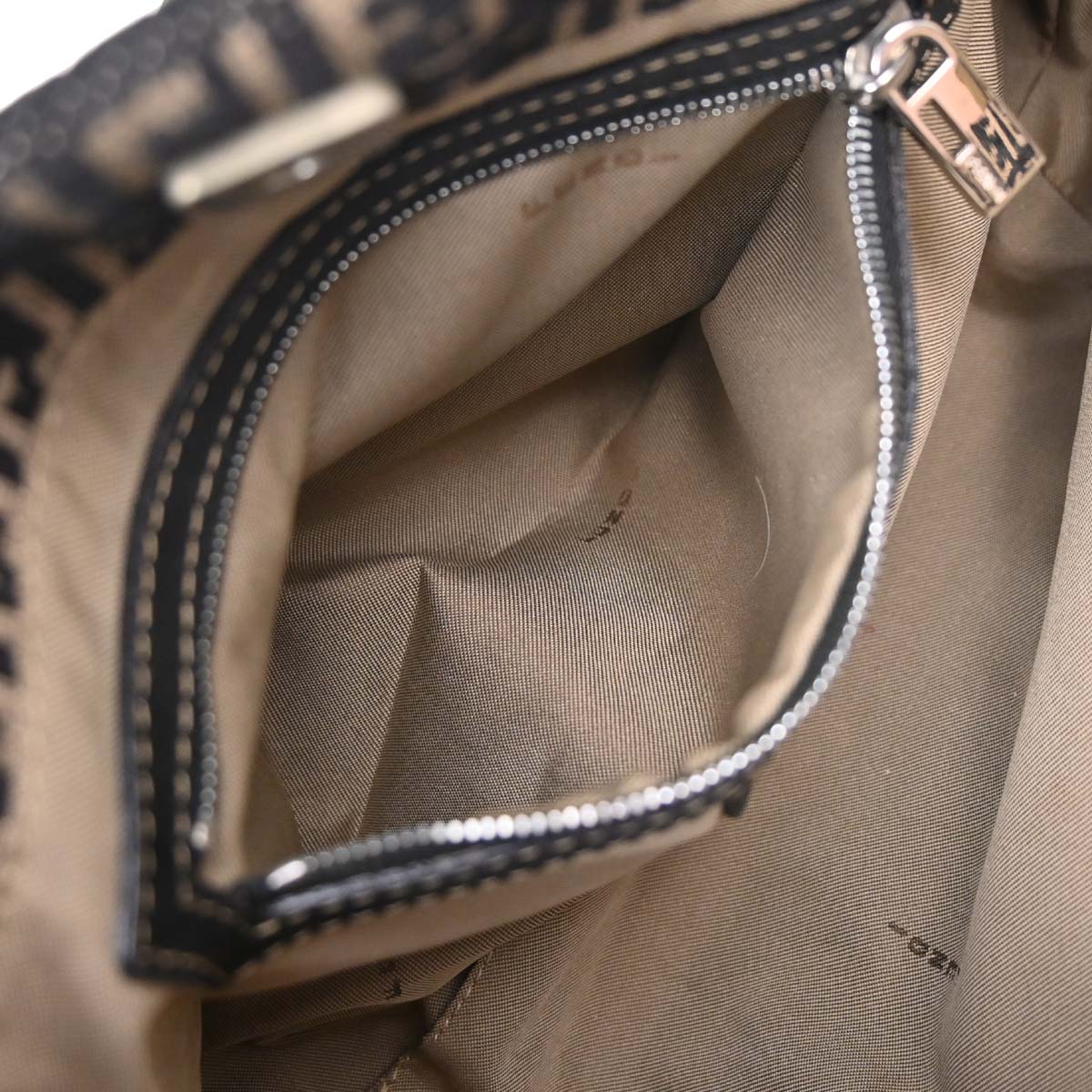 Fendi Black Zucchino Tote Handbag
