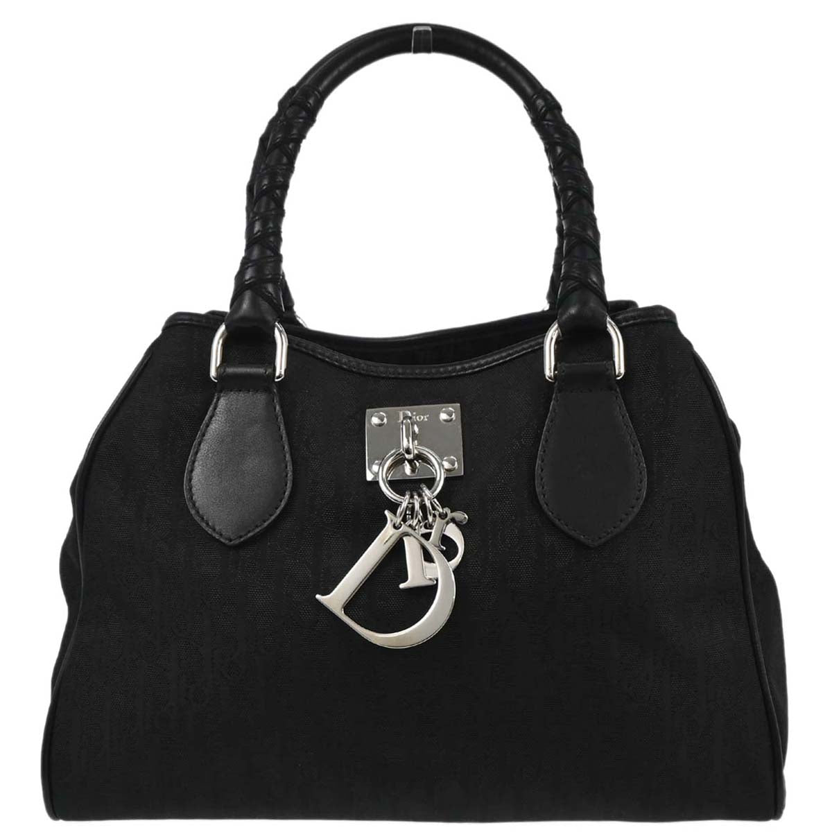 Christian Dior Black Nylon Trotter Lovely Tote Handbag