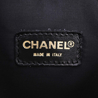 Chanel Black Jacquard Nylon Travel Line Waist Bum Bag