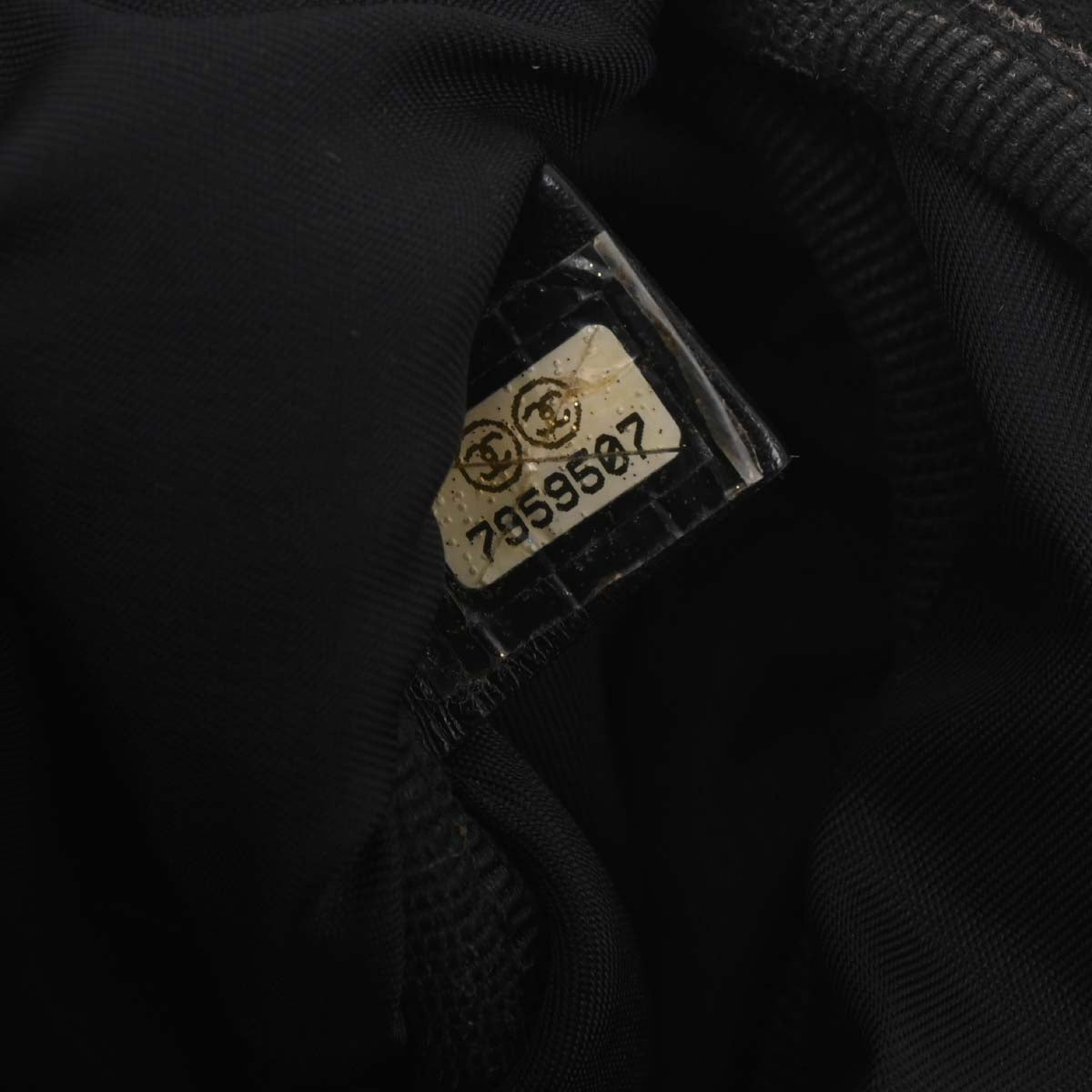 Chanel Black Jacquard Nylon Travel Line Waist Bum Bag