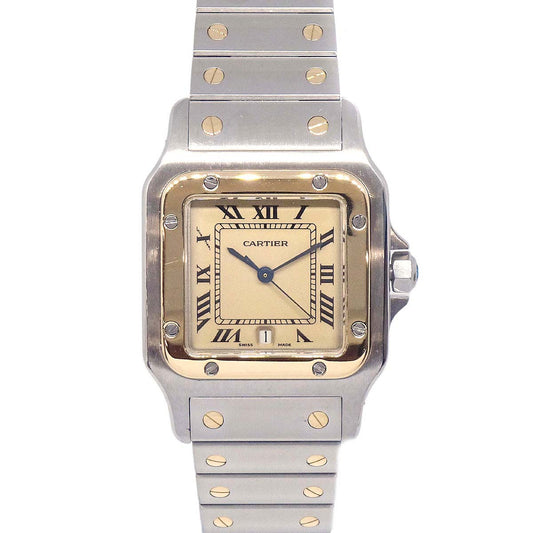 Cartier Santos Galbee LM Ref.187901 Quartz Watch 18KYG SS