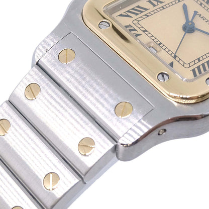 Cartier Santos Galbee LM Ref.187901 Quartz Watch 18KYG SS