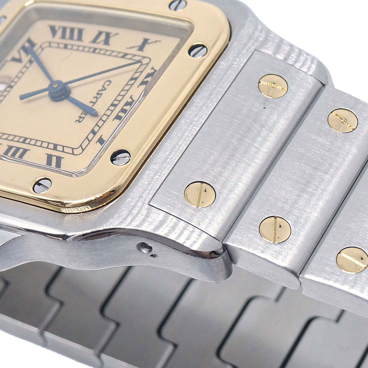 Cartier Santos Galbee LM Ref.187901 Quartz Watch 18KYG SS