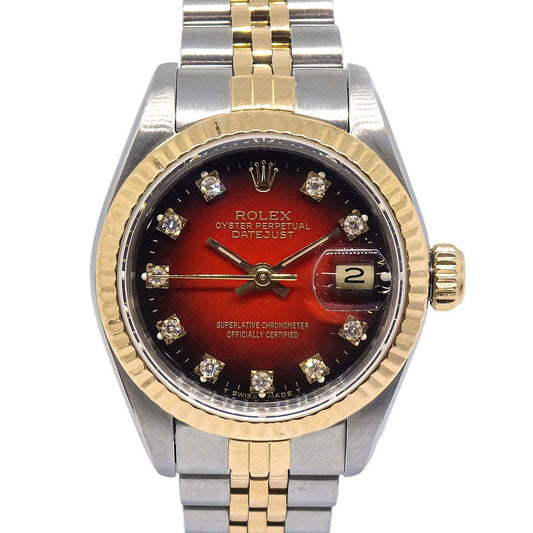 Rolex Oyster Perpetual Datejust 26mm Ref.69173 Watch 18KYG SS