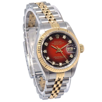 Rolex Oyster Perpetual Datejust 26mm Ref.69173 Watch 18KYG SS
