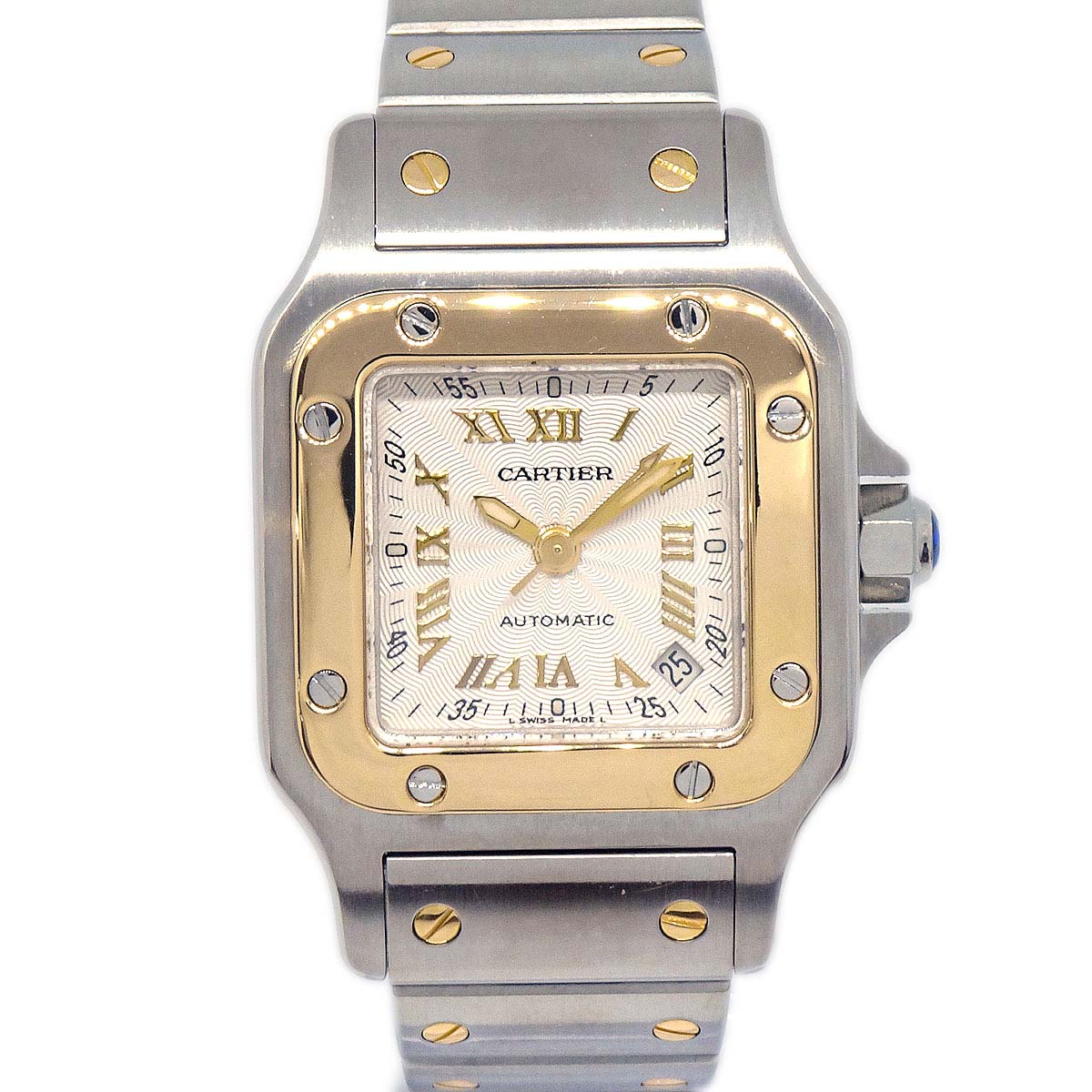 Cartier Santos Galbee SM Ref.2423 Self-winding Watch 18KYG SS