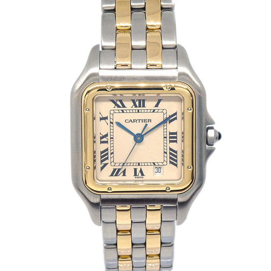 Cartier Panthere MM 2-Row Ref.110000R Quartz Watch 18KYG SS