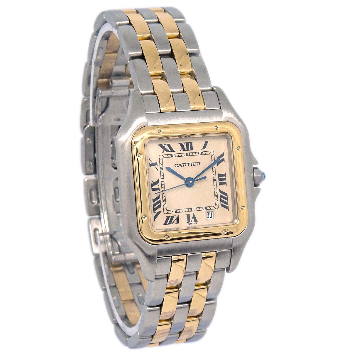 Cartier Panthere MM 2-Row Ref.110000R Quartz Watch 18KYG SS