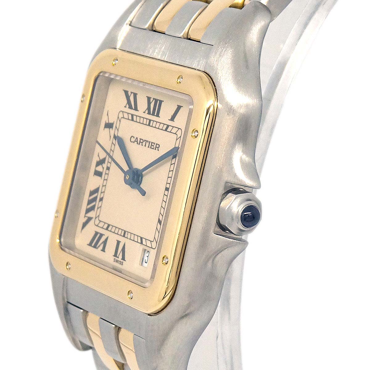 Cartier Panthere MM 2-Row Ref.110000R Quartz Watch 18KYG SS
