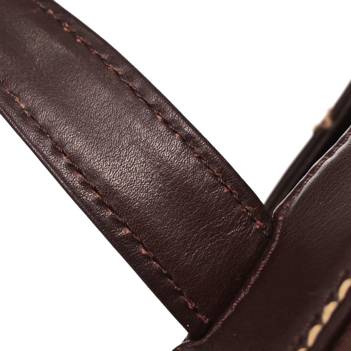 Chanel Brown Calfskin Wild Stitch Handbag