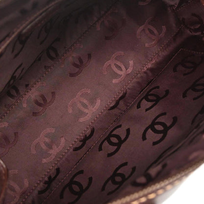 Chanel Brown Calfskin Wild Stitch Handbag