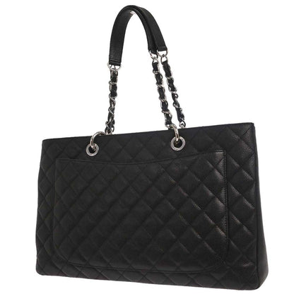 Chanel Black Caviar Skin Grand Shopping Tote GST XL Chain Handbag