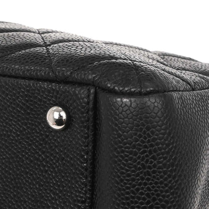 Chanel Black Caviar Skin Grand Shopping Tote GST XL Chain Handbag