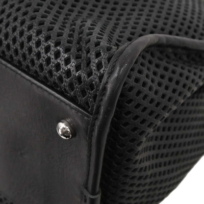 Chanel Black Perforated Calfskin Up In The Air Tote 2way Shoulder Chain Handbag