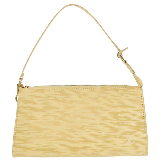 Louis Vuitton White Epi Pochette Accessoires 24 Handbag M5294A